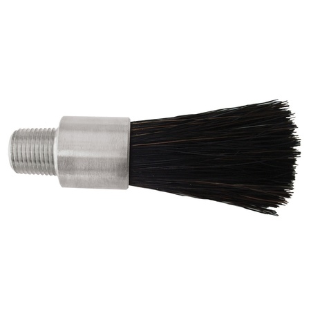 GORDON BRUSH 5/8" D Body Black Horsehair Fill .125" Orifice Flow Thru Brush LBM-5HH